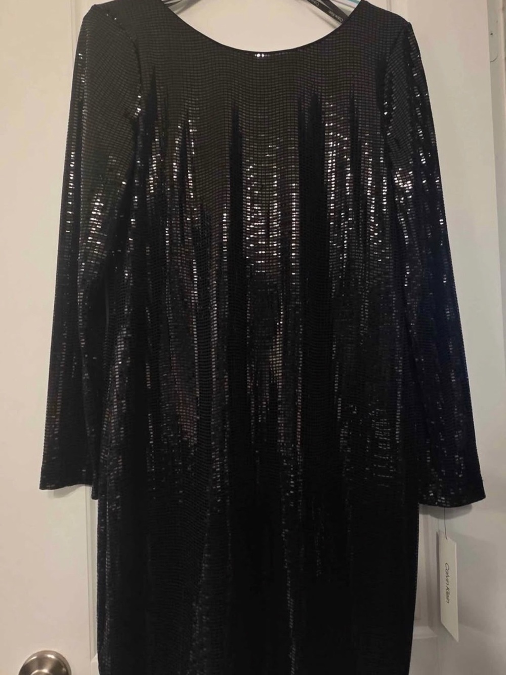 Calvin Klein Sequin Long Sleeve Dress